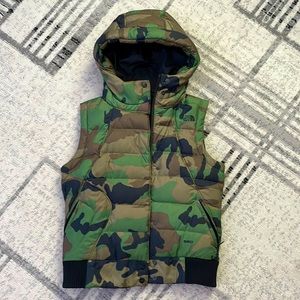 The North Face womens camo small vest